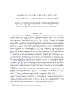 Algorithmic aspects of Lipschitz functions