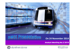 Presentation - Bangkok Metro Public Company Limited