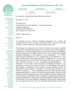 Prefunding 29d Grievance Filed