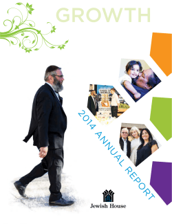 Jewish House Annual Report 2014