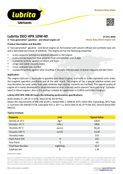 Lubrita DEO HPX 10W-40