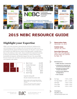 2015 nebc resource guide - Northwest Environmental Business