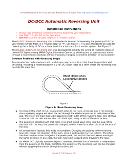 DC/DCC Automatic Reversing Unit