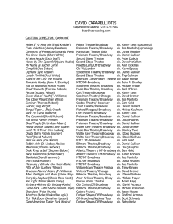 Download Resume - The Casting Society of America