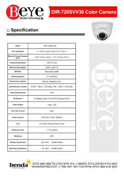 DIR-720SVV36 Color Camera Specification