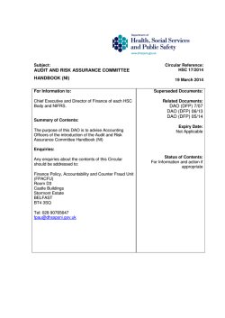 hscf-2014-17 Audit And Risk Assurance Committee Handbook _NI