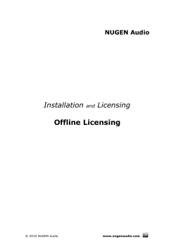 Offline Licensing guide