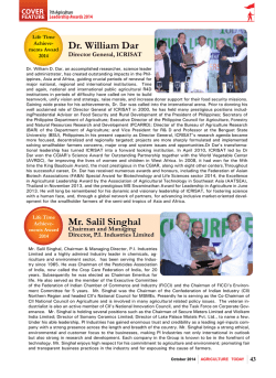 Dr. William Dar Mr. Salil Singhal