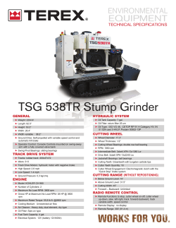 TSG 538 TR Specification Sheet