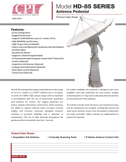 HD-85 - 5.0m-6.1m EL-AZ Antenna Pedestal