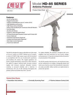HD-85 - 5.0m-6.1m EL-AZ Antenna Pedestal
