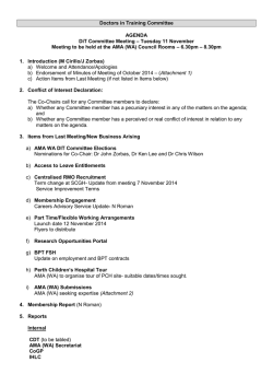 Doctors in Training Committee AGENDA DiT Committee