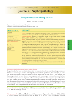 Dengue-associated kidney disease