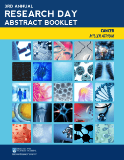 Cancer - BWH Research Day