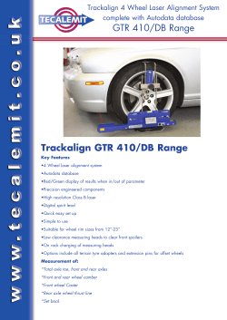 GTR 410 DBW - Tecalemit Garage Equipment