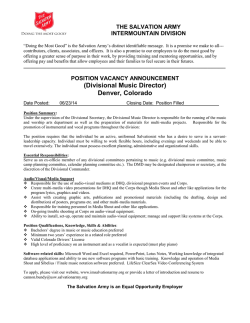 Divisional Music Director