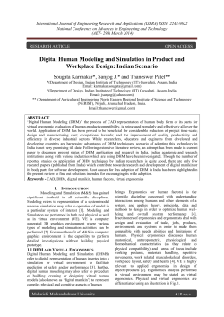 Digital Human Modeling and Simulation in Product and