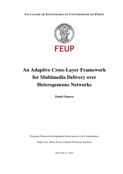 An Adaptive Cross-Layer Framework for Multimedia Delivery over