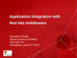 Application Integration with Red Hat middleware