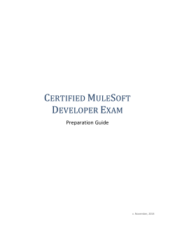 Download the CERTIFIED MuleSoft Developer