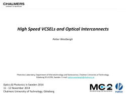 High Speed VCSELs and Optical Interconnects
