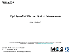 High Speed VCSELs and Optical Interconnects