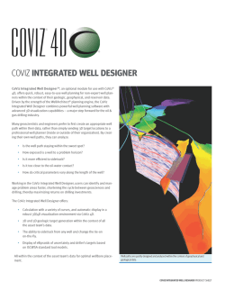 COVIZ INTEGRATED WELL DESIGNER
