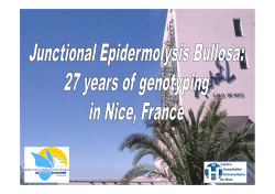 27 years of genotyping in Nice, France