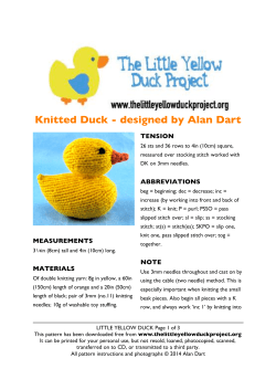 Yellow Duck Project.cwk - The Little Yellow Duck Project