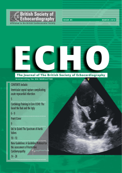Echo in Africa 2014 - British Society of Echocardiography