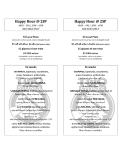 Happy Hour - Two Stones Pub