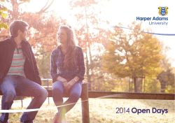 2014 Open Days - Harper Adams University