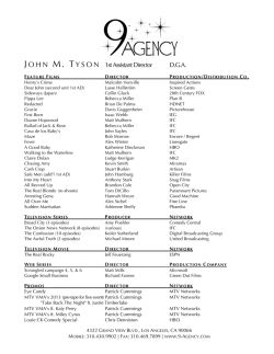 JOHN M. TYSON 1st Assistant Director D.G.A.
