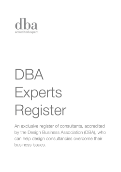 DBA Experts Register