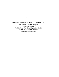 FLORIDA HEALTH SCIENCES CENTER, INC dba Tampa
