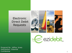 Electronic Direct Debit Requests