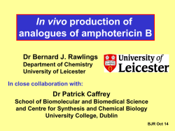 Dr Bernard Rawlings, University of Leicester