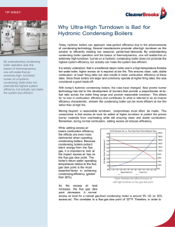 Why Ultra-High Turndown is Bad for Hydronic