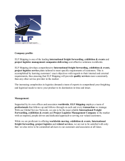 Company profile: ELF Shipping is one of the