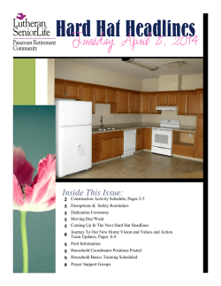 Inside This Issue: - Lutheran SeniorLife