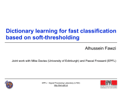 Dictionary learning for fast classification based on soft