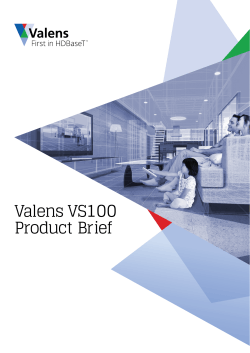 Valens VS100 Product Brief