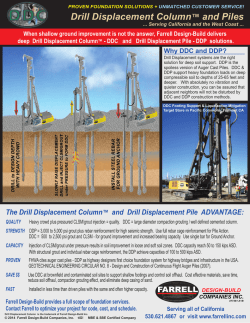 Drill Displacement info - Farrell Design