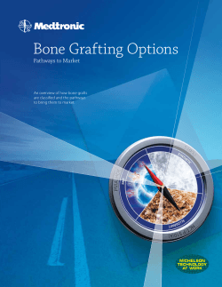 Bone Graft Options - Pathways to Market