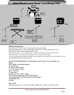 Band Stage Plot and Technical Rider (pdf)