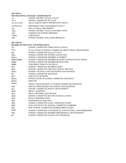 Index to NRSD Policies - Nashoba Regional School District