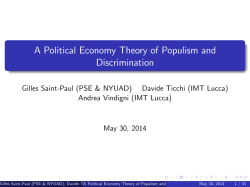 A political economic theory of populism and discrimination