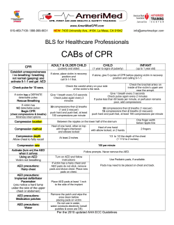 AmeriMed CPR CABs for BLS for Healthcare Professionals