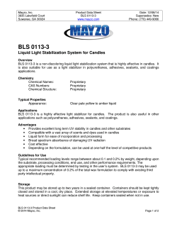 BLS 0113-3 - Mayzo, Inc.