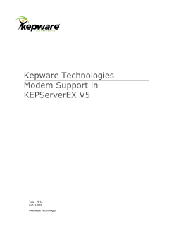 Modem Support in KEPServerEX V5